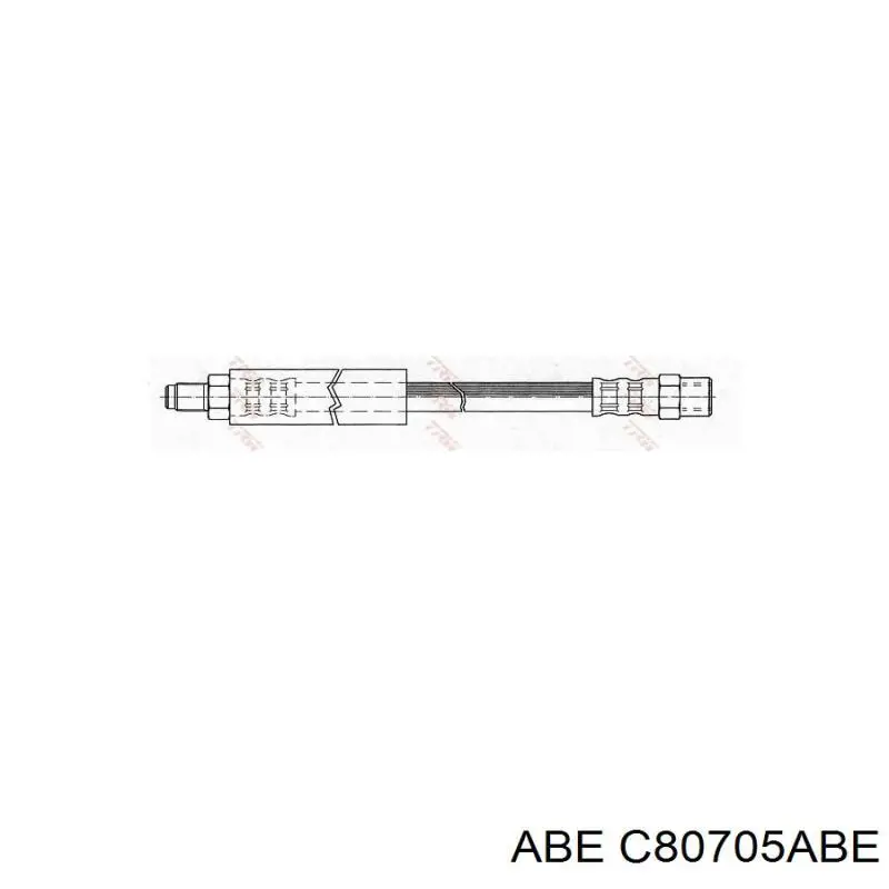 Купити C80705ABE ABE Шланг гальмівний задній
