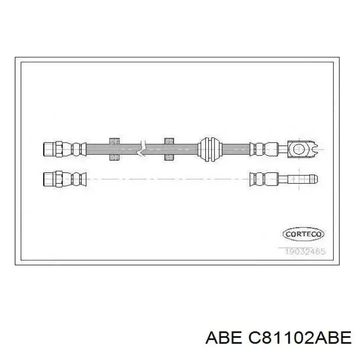 Гальмівні шланги передні C81102ABE ABE