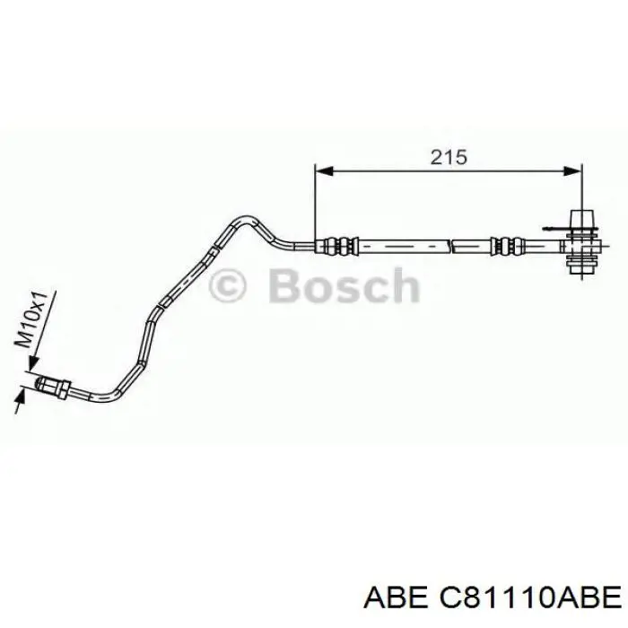 Шланг гальмівний задній, лівий Febi 45213 ціна, від 17.62 USD