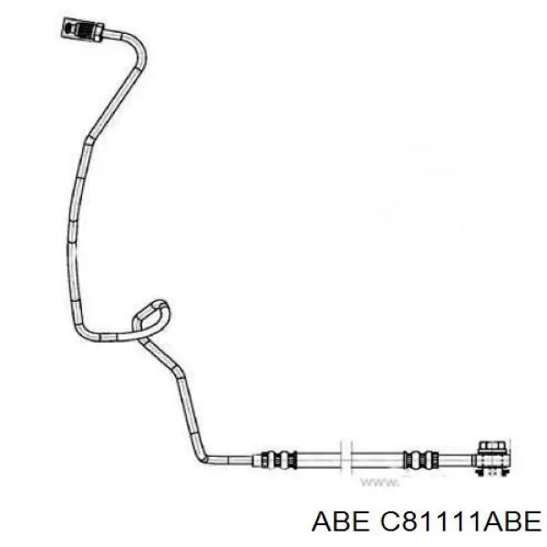 Шланг гальмівний задній, лівий ABE C81111ABE ціна, від 16.57 USD