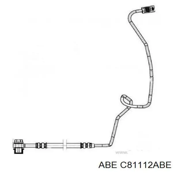 Шланг гальмівний задній, лівий ABE C81112ABE ціна, від 16.57 USD