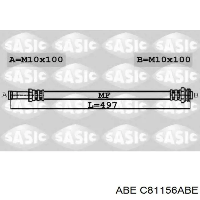 Гальмівні шланги передні C81156ABE ABE