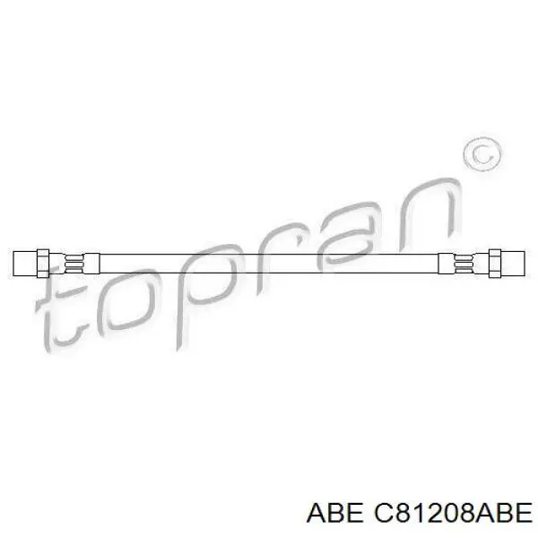 Шланг гальмівний задній ABE C81208ABE ціна, від 5.50 USD