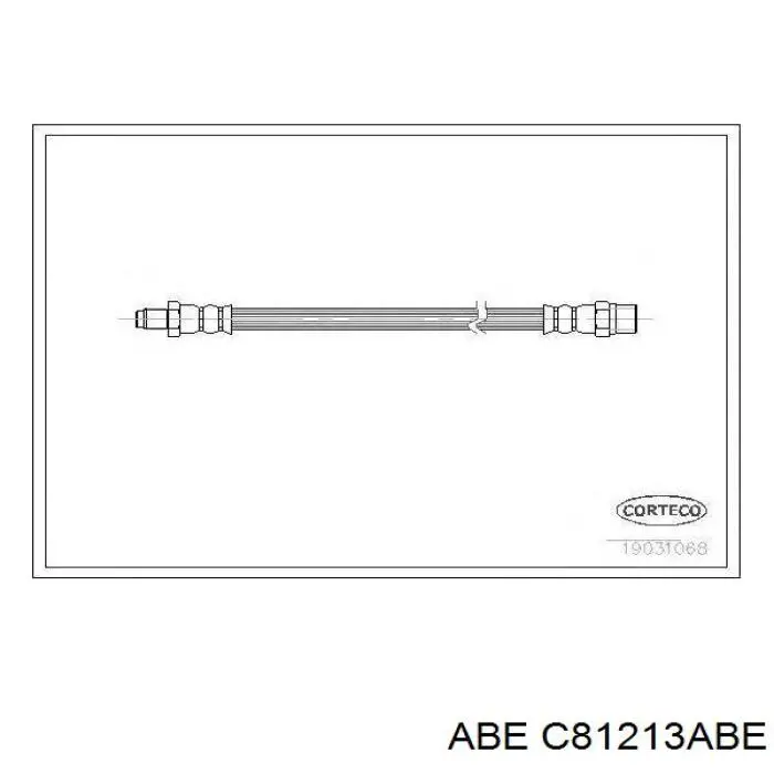 Шланг гальмівний задній C81213ABE ABE