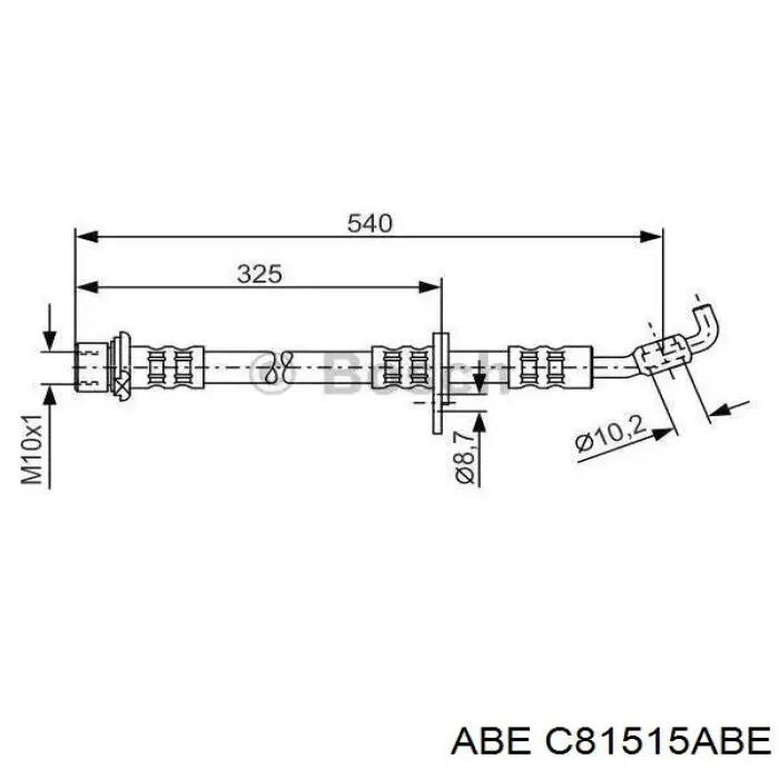 Купити C81515ABE ABE Гальмівні шланги передні