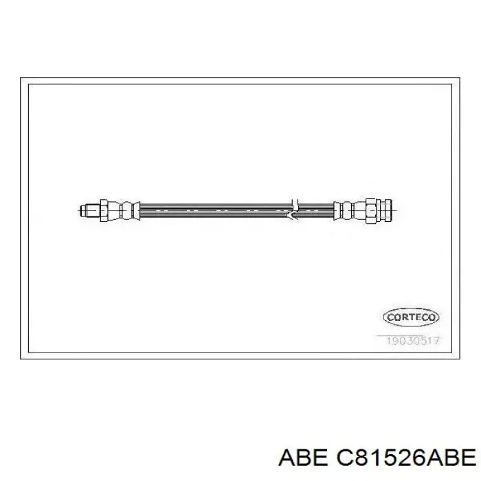 C81526ABE ABE шланг гальмівний задній