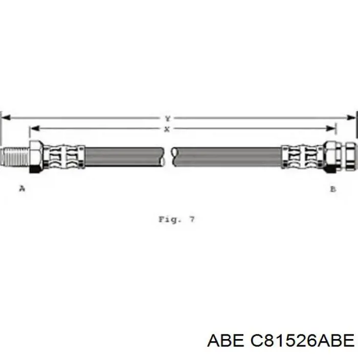 Купити C81526ABE ABE Шланг гальмівний задній