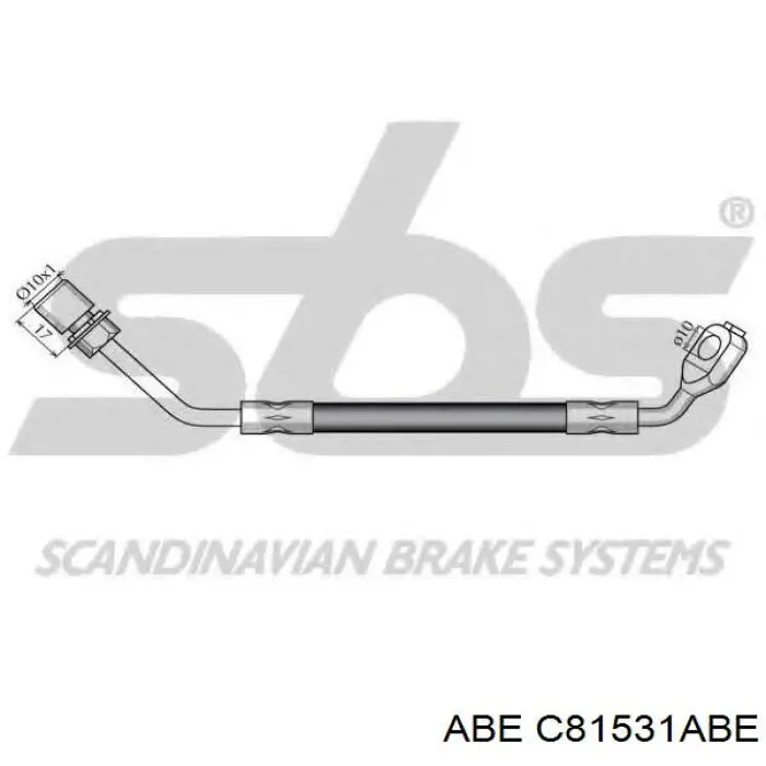 Шланг гальмівний передній, правий Nissan/Infiniti 4621031G11 ціна, від 19.75 USD