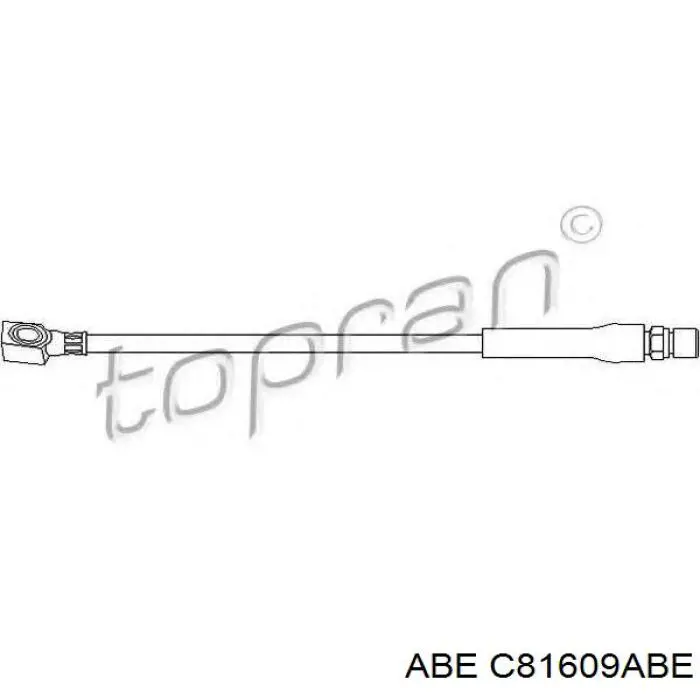 Шланг гальмівний передній ABE C81609ABE ціна, від 6.58 USD