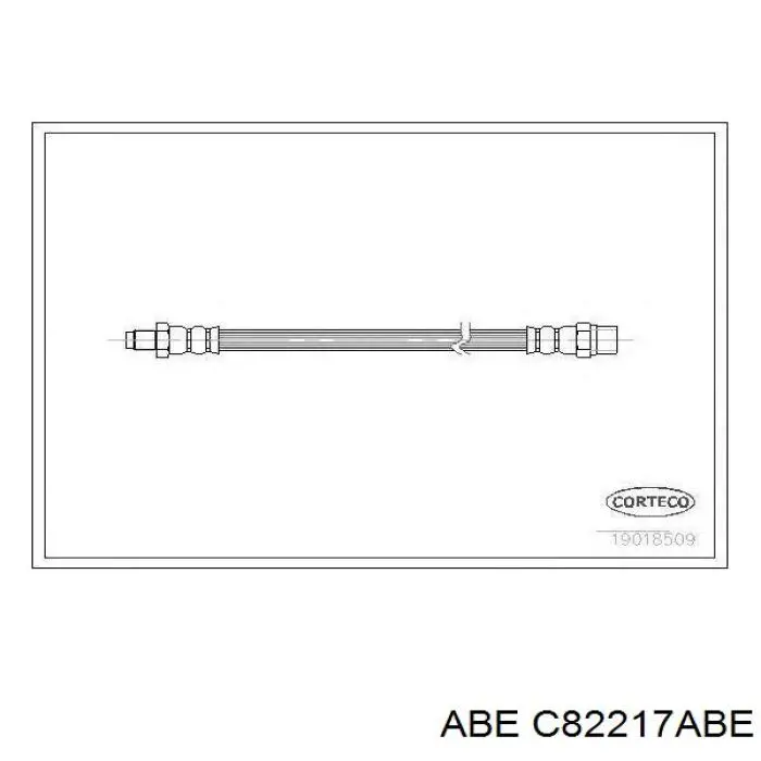 C82217ABE ABE Гнучка гальмівна трубка передня