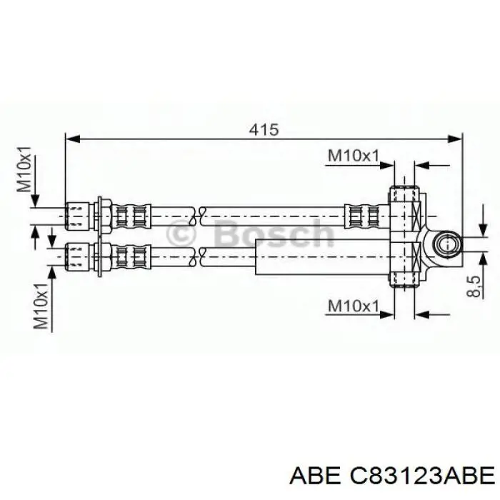Гальмівний шланг ABE C83123ABE