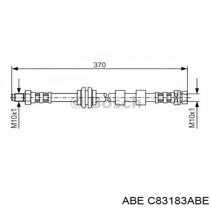 Гальмівні шланги передні C83183ABE ABE