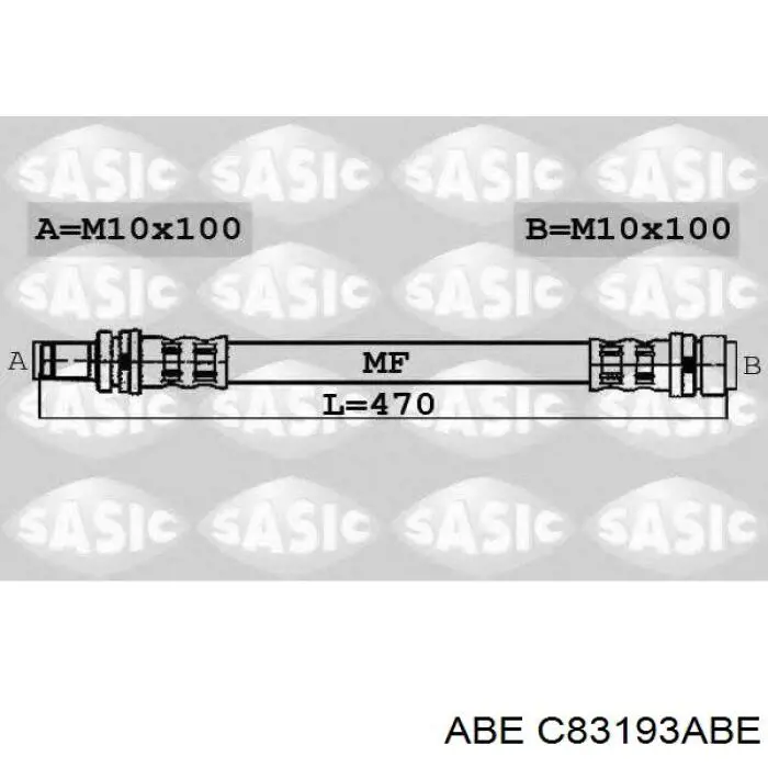 Шланг гальмівний передній Ford 1S712078AG ціна, від 7.87 USD