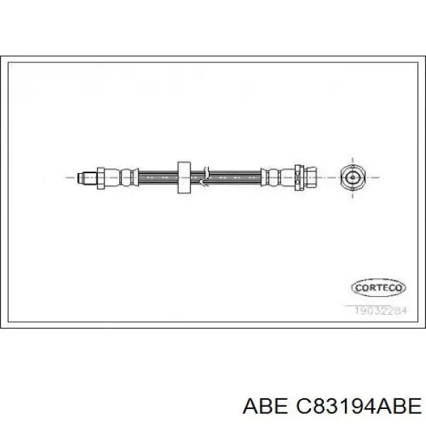 Шланг гальмівний задній C83194ABE ABE