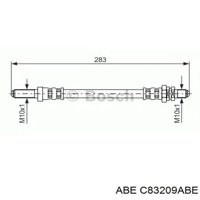 Шланг гальмівний задній, правий DP Group BS1610 ціна, від 5.16 USD