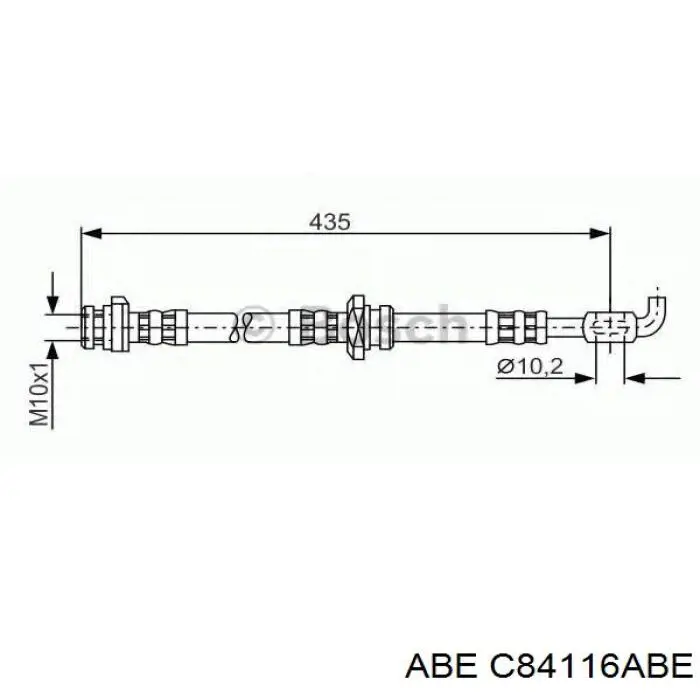 SL3603 ABS Гнучка гальмівна трубка передня