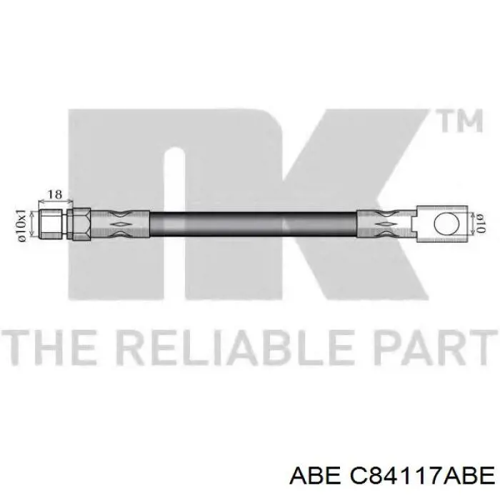 Купити C84117ABE ABE Гальмівні шланги передні