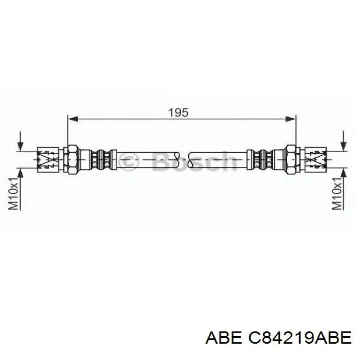 Купити C84219ABE ABE Шланг гальмівний задній