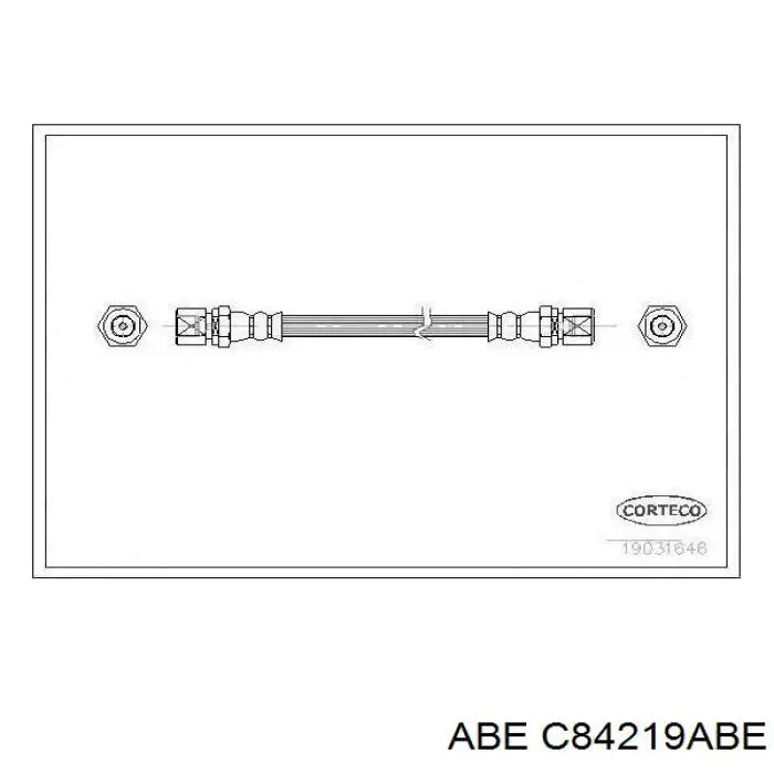 Шланг гальмівний задній C84219ABE ABE