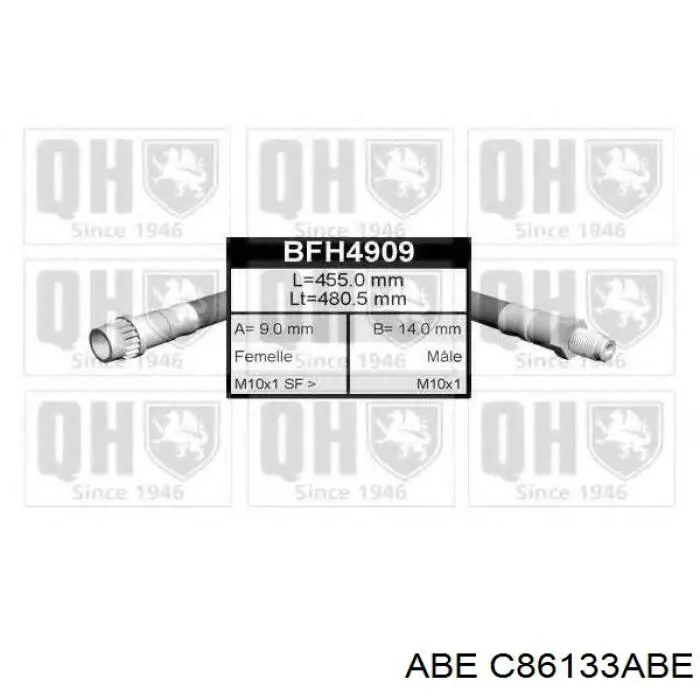 Шланг гальмівний передній Peugeot/Citroen 4806E0 ціна, від 5.76 USD