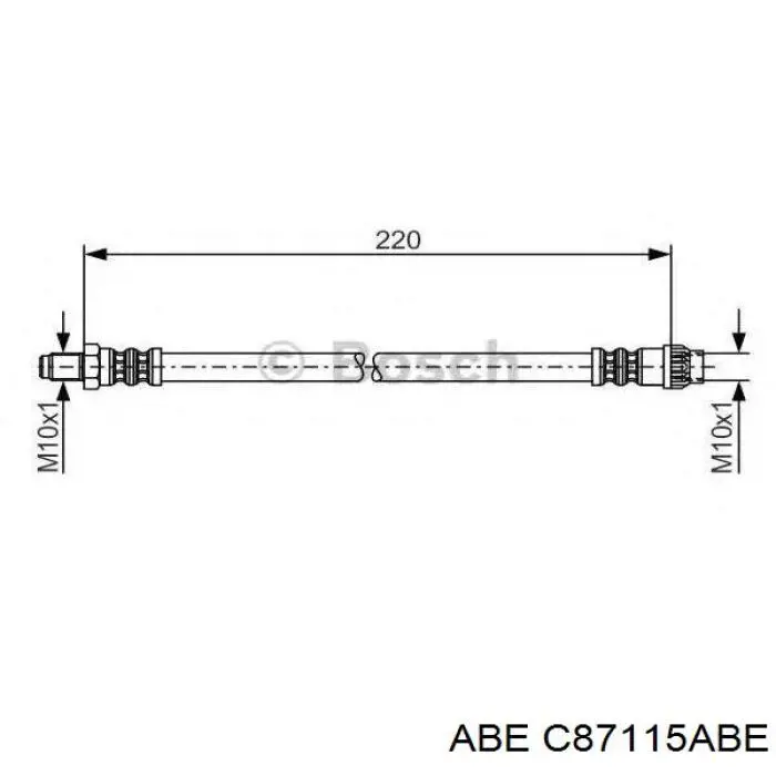 Гальмівні шланги передні C87115ABE ABE