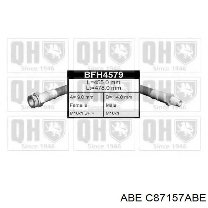 Шланг гальмівний передній K&K FT3626 ціна, від 7.02 USD
