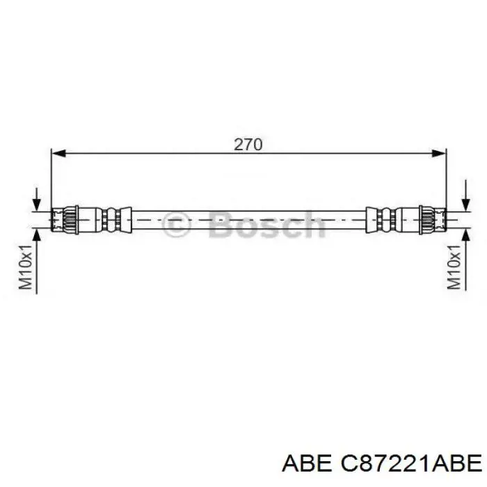 Шланг гальмівний задній Renault (RVI) 7704001950 ціна, від 4.87 USD