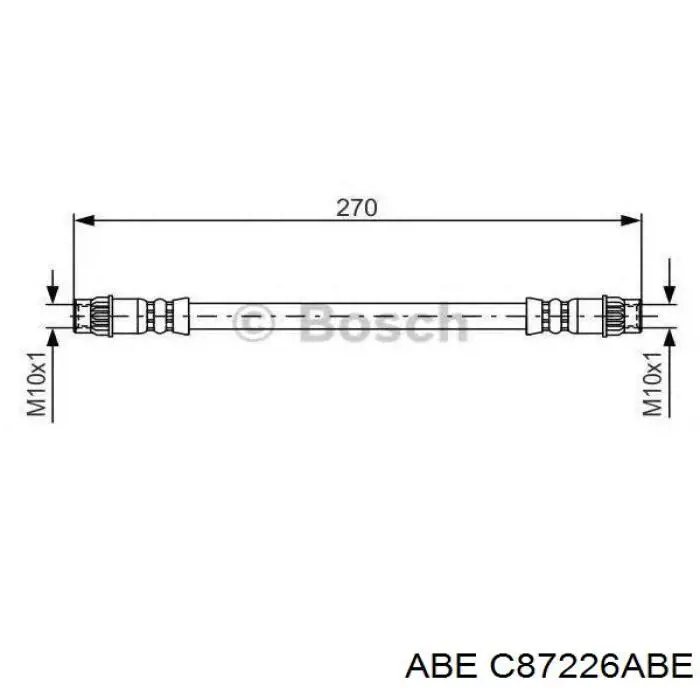 Шланг гальмівний задній Fare 96161 ціна, від 4.87 USD