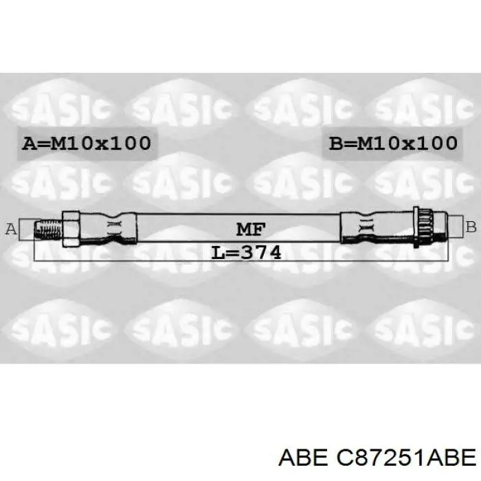 Гальмівні шланги передні T496064 STC