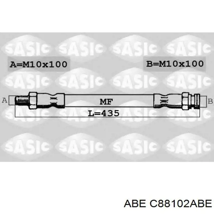 Шланг гальмівний задній ABE C88102ABE ціна, від 5.94 USD