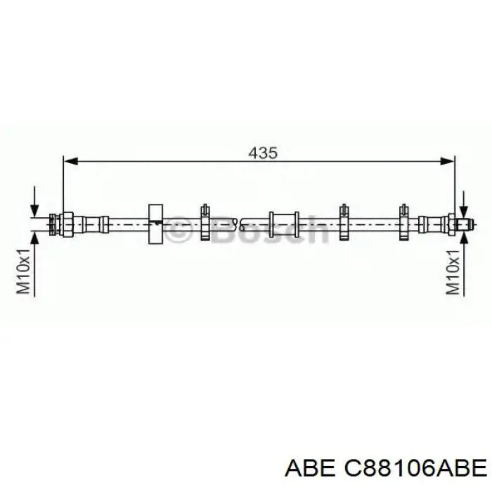 Шланг гальмівний передній Corteco 19018121 ціна, від 8.41 USD