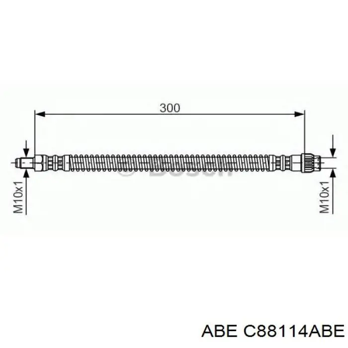 Шланг гальмівний задній Adriauto 351245 ціна, від 5.63 USD
