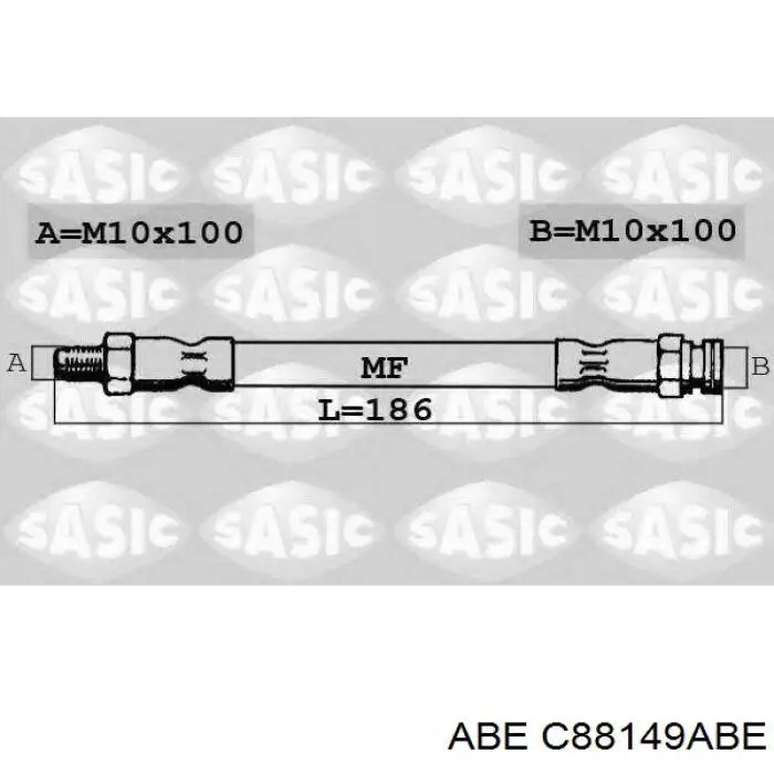 Купити 46809898 Fiat/Alfa/Lancia Шланг гальмівний задній
