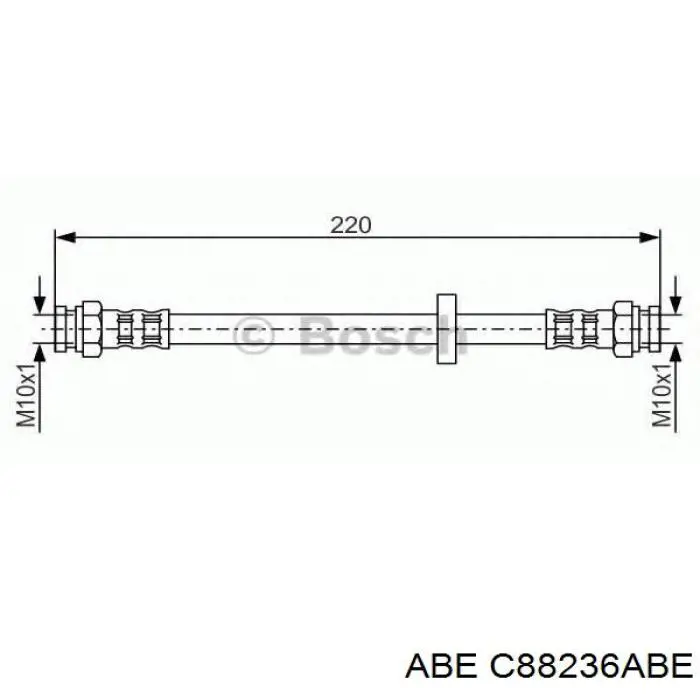 Купити C88236ABE ABE Шланг гальмівний задній