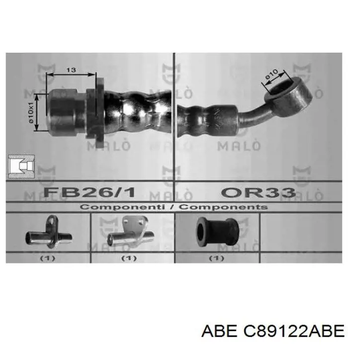 Гальмівний шланг ABE C89122ABE