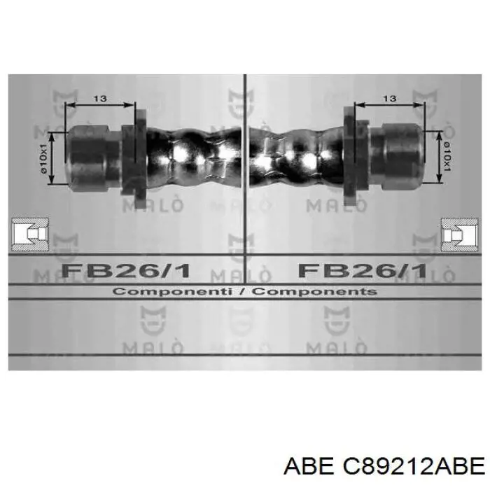 Гнучка гальмівна трубка задня ABS SL4154