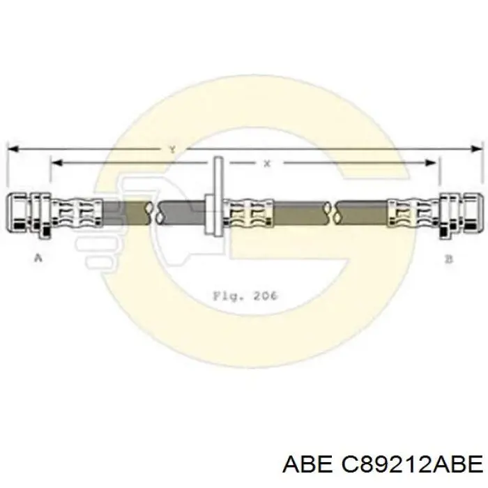 SL4154 ABS Шланг гальмівний задній