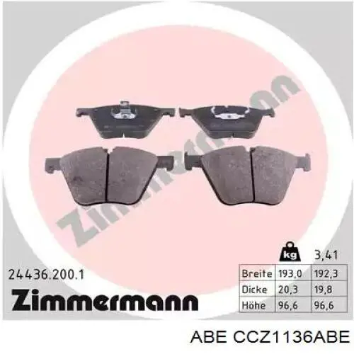 Датчик АБС (ABS) задній, правий CCZ1136ABE ABE