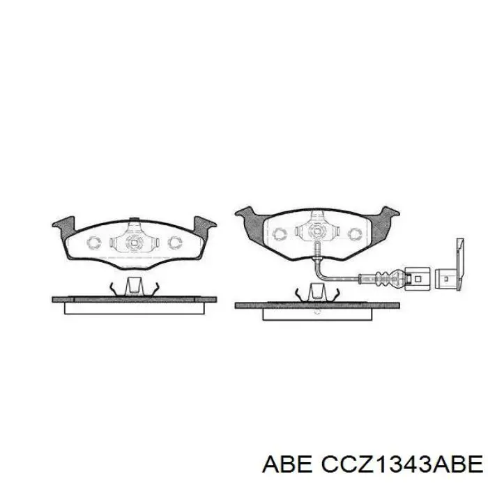 Датчик АБС задній лівий ABE CCZ1343ABE ціна, від 21.64 USD