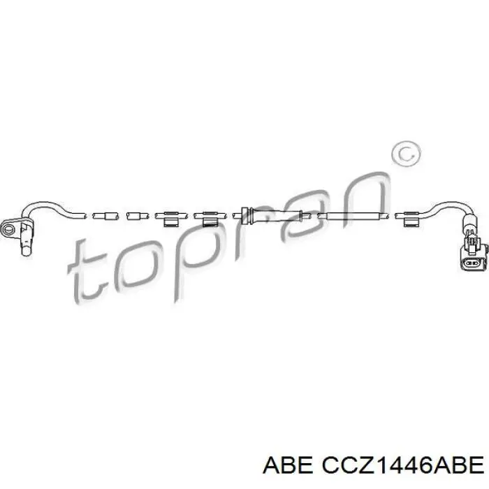 Датчик АБС задній лівий ABE CCZ1446ABE ціна, від 15.43 USD