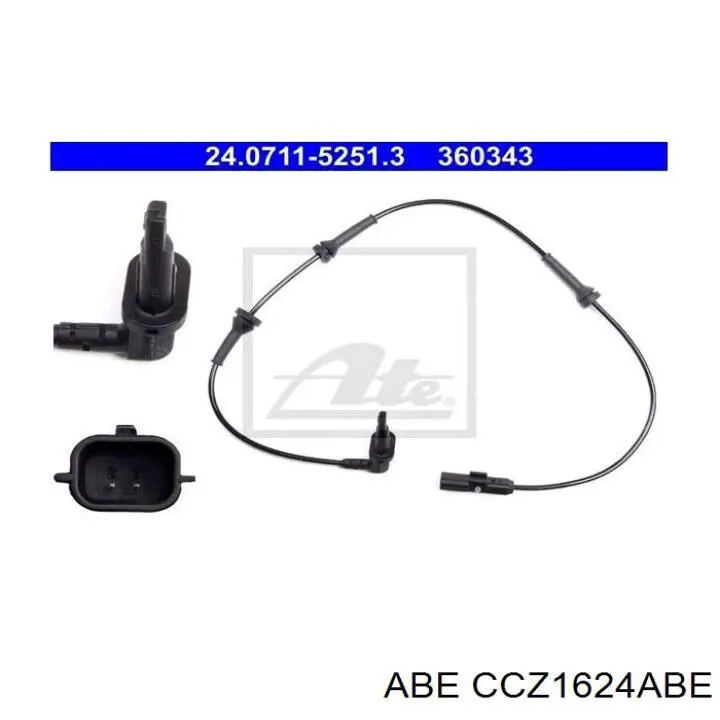 Датчик ABS передній ABE CCZ1624ABE ціна, від 16.91 USD