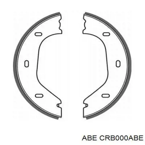 Гальма робочі задні ножні і гальмівні барабани ABE CRB000ABE