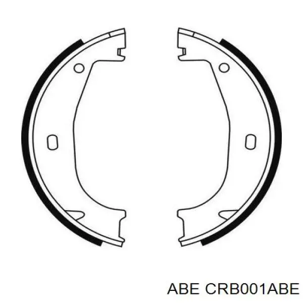 CRB001ABE ABE колодки ручника/стоянкового гальма