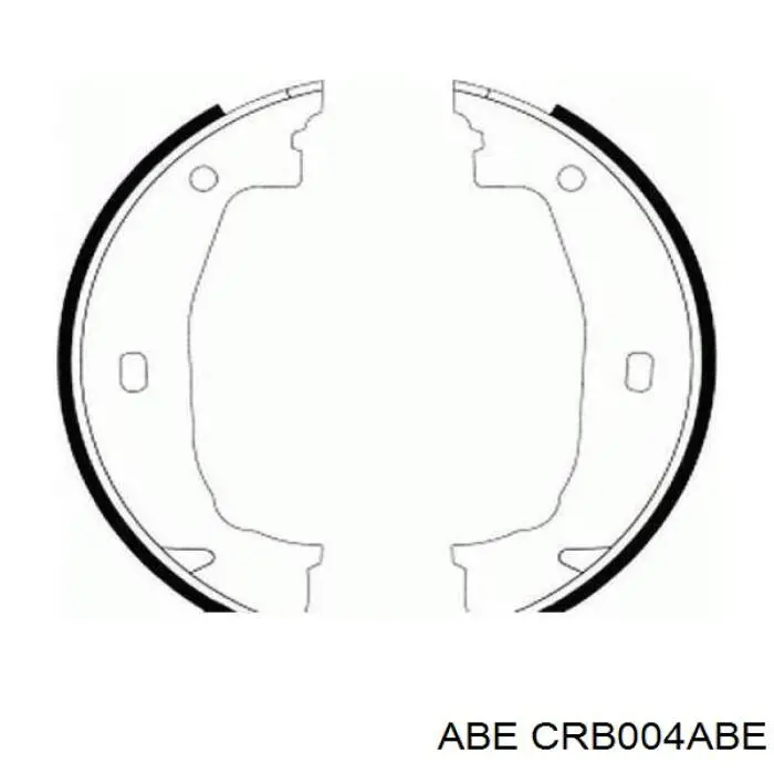 CRB004ABE ABE колодки ручника/стоянкового гальма