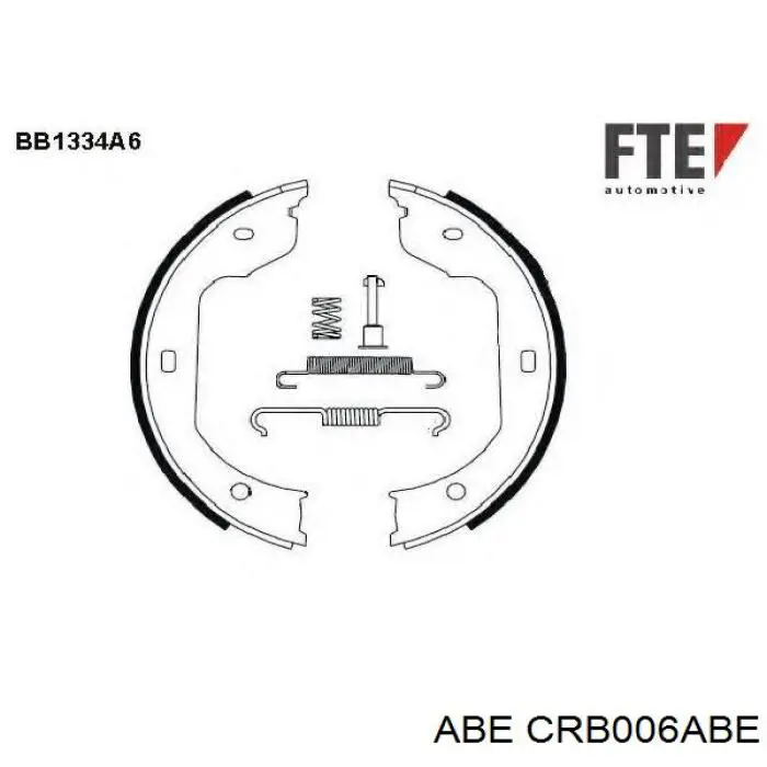 Колодки ручника / стоянкового гальма ABE CRB006ABE ціна, від 19.32 USD
