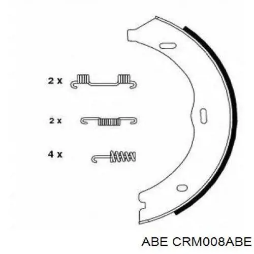 Колодки ручника CRM008ABE ABE