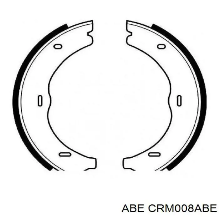 Колодки стоянкового гальма ABE CRM008ABE