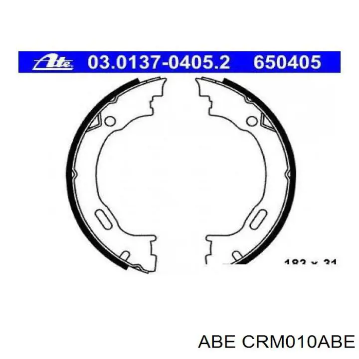 Колодки ручника CRM010ABE ABE