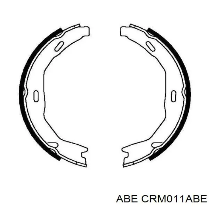 Колодки ручника/стоянкового гальма CRM011ABE ABE