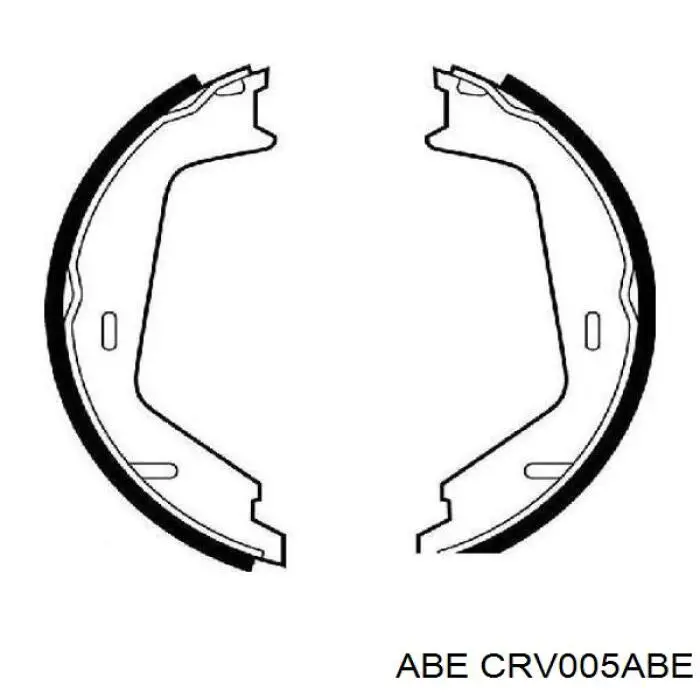 Колодки стоянкового гальма ABE CRV005ABE